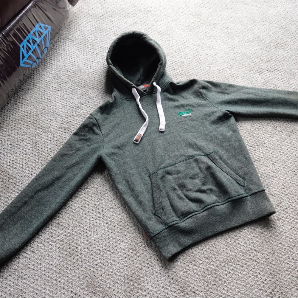 superdry hoodie for men size S.